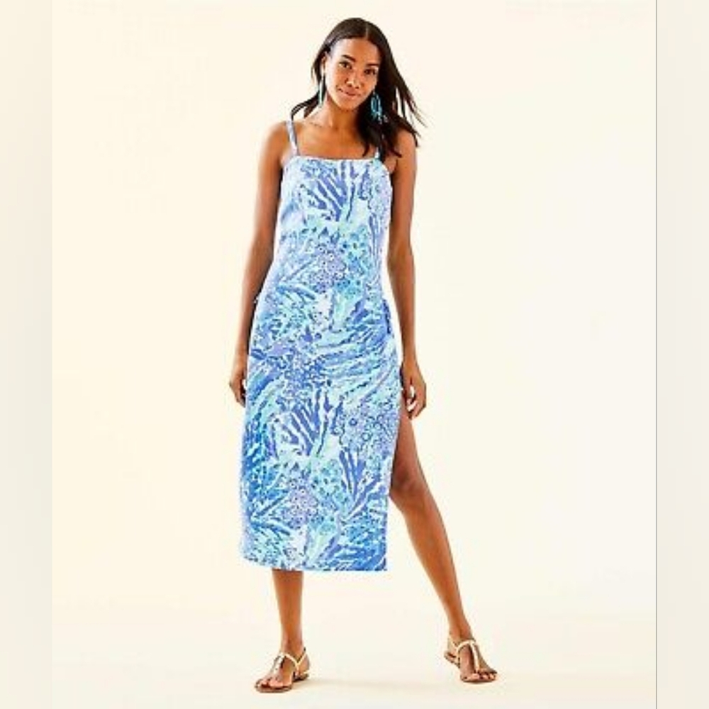 Lilly Pulitzer Laken Romper Blue Haden